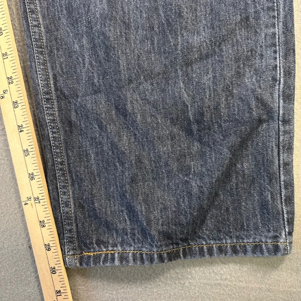 Levis 569 Loose Straight Jeans Mens 40x30 Dark Wash Blue Denim 100% Cotton